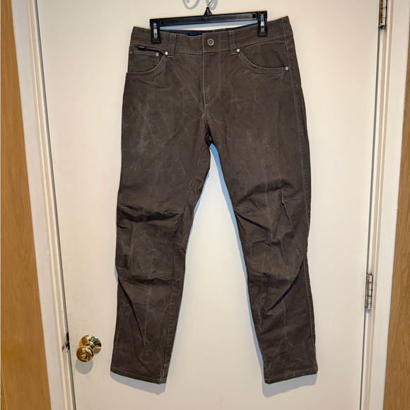 Kuhl Free Rydr Vintage Patina Dye Hiking Pants Outdoor Canvas Brown Men’s 32x32 - Picture 2 of 16